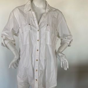 Classic White Button Up Shirt